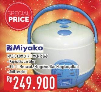 Promo Harga MIYAKO MCM-606 B Magic Com  - Hypermart