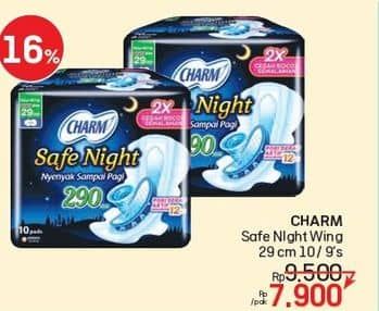 Promo Harga Charm Safe Night Wing 29cm 9 pcs - Lotte Grosir