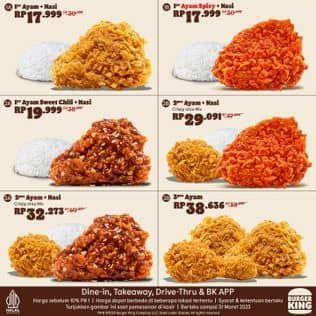 Promo Harga Kupon Februari 2025: Ayam  - Burger King