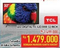 Promo Harga TCL 32D300B LED TV 32"  - Hypermart