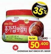 Promo Harga Chongga Kimchi 380 gr - Superindo