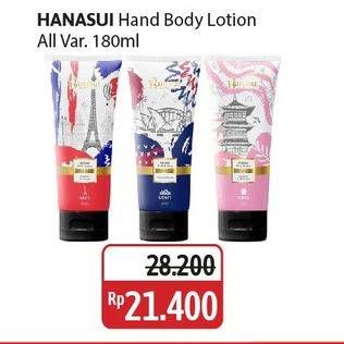 Promo Harga Hanasui Body Lotion Parfume All Variants 180 ml - Alfamidi