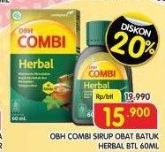 Promo Harga Obh Combi Herbal 60 ml - Superindo