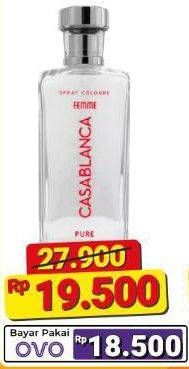 Promo Harga Casablanca Spray Cologne Glass Femme Pure 100 ml - Alfamart