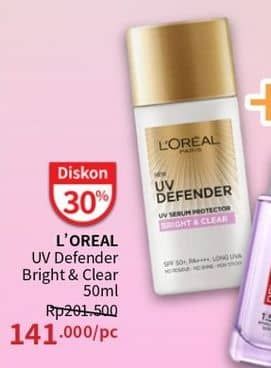 Promo Harga Loreal UV Defender Bright Clear 50 ml - Guardian