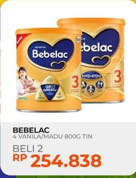 Promo Harga Bebelac 4 Susu Pertumbuhan Madu, Vanila 800 gr - Yogya