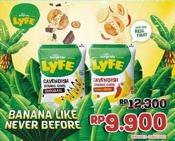 Promo Harga Sunpride Lyfe Cavendish Banana Chips 55 gr - Alfamidi