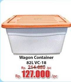 Promo Harga LION STAR Wagon Container VC-18 82000 ml - Hari Hari