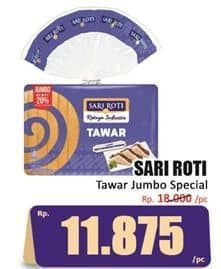 Promo Harga Sari Roti Tawar Spesial Jumbo 555 gr - Hari Hari
