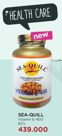 Promo Harga SEA QUILL Vitamin E 400 IU 60 pcs - Watsons