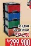 Promo Harga HC JUNIOR Drawer 4 Susun  - Hypermart
