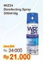 Promo Harga WIZ 24 Disinfecting Spray and Clean All Surface 300 ml - Indomaret