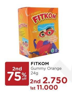 Promo Harga FITKOM Gummy Orange 24 gr - Watsons