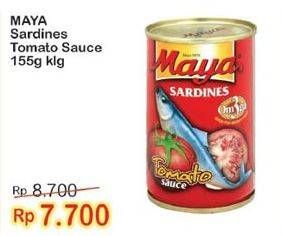 Promo Harga MAYA Sardines Tomato Sauce 155 gr - Indomaret