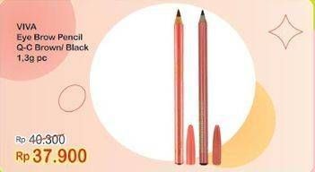 Promo Harga VIVA Eyebrow Pencil Brown, Black 1 gr - Indomaret