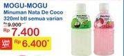 Promo Harga MOGU MOGU Minuman Nata De Coco All Variants 320 ml - Indomaret