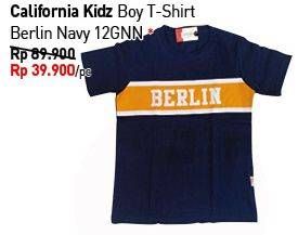 Promo Harga CALIFORNIA KIDS Boy T-Shirt Berlin Navy 12GNN  - Carrefour