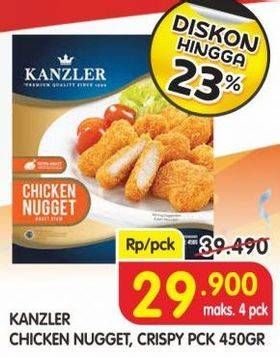 Promo Harga KANZLER Chicken Nugget Crispy, Original 450 gr - Superindo