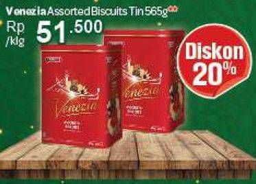 Promo Harga VENEZIA Assorted Biscuits Assorted 565 gr - Carrefour