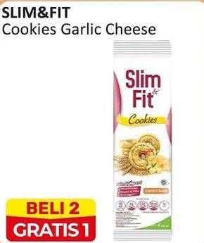 Promo Harga Slim & Fit Cookies Garlic Cheese per 10 pcs 22 gr - Alfamart