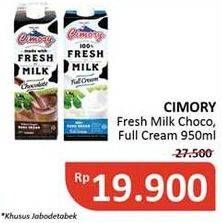 Promo Harga CIMORY Fresh Milk Chocolate, Full Cream 950 ml - Alfamidi