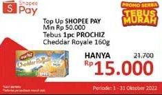 Promo Harga Prochiz Cheddar Royale 160 gr - Alfamidi