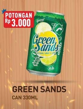 Promo Harga Green Sands Minuman Soda 330 ml - Hypermart