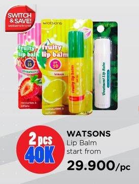 Promo Harga NATURALS BY WATSONS Lip Balm  - Watsons