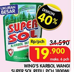 Promo Harga Supersol Karbol Wangi 1800 ml - Superindo