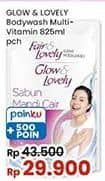 Promo Harga Glow & Lovely (fair & Lovely) Body Wash Multivitamin 825 ml - Indomaret