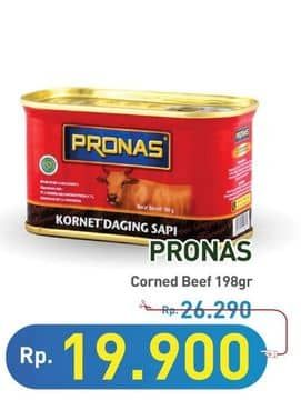 Promo Harga Pronas Corned Beef Regular 198 gr - Hypermart