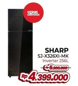 Promo Harga Sharp SJ-X326XI-MK Inverter 256 L  - Yogya