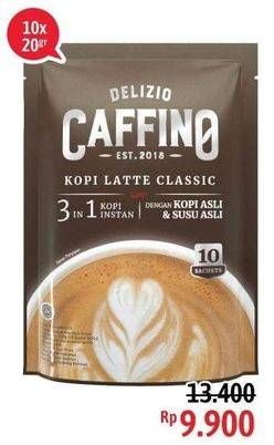 Promo Harga CAFFINO Kopi Latte 3in1 Classic per 10 sachet 20 gr - Alfamidi