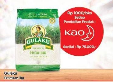 Promo Harga GULAKU Gula Tebu Premium 1000 gr - TIP TOP