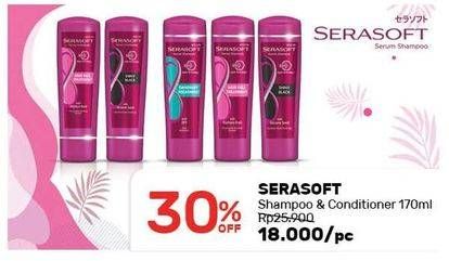 Promo Harga SERASOFT Shampoo / Conditioner 170 ml - Guardian
