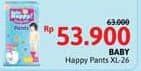 Promo Harga Baby Happy Body Fit Pants XL26 26 pcs - Alfamidi