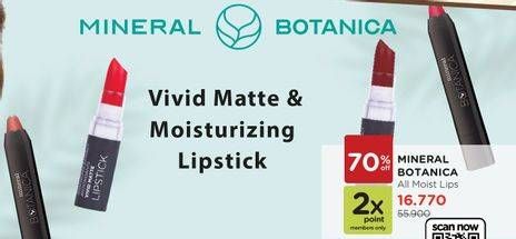 Promo Harga MINERAL BOTANICA Moisturizing Lipstick  - Watsons