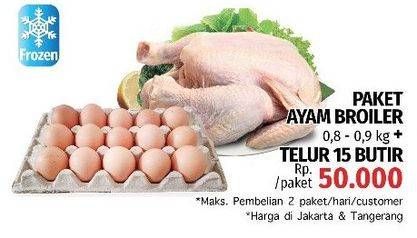 Promo Harga Ayam Broiler + Telur Ayam  - LotteMart