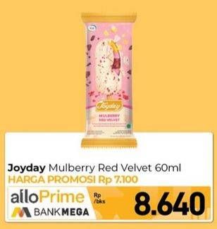 Promo Harga Joyday Ice Cream Stick Mulberry Red Velvet 75 gr - Carrefour