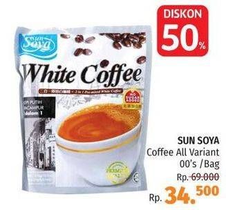 Promo Harga Sun Soya White Coffee All Variants  - LotteMart