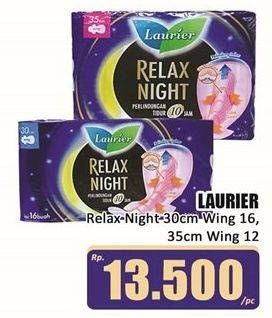 Promo Harga Laurier Relax Night 30cm, 35cm 12 pcs - Hari Hari