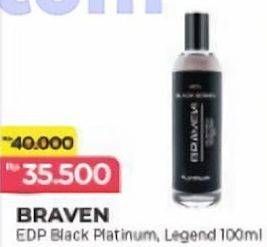 Promo Harga Braven Eau De Parfum Black Platinum, Legend 100 ml - Alfamart
