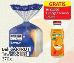 Promo Harga SARI ROTI Roti Tawar Special 370 gr - Alfamart
