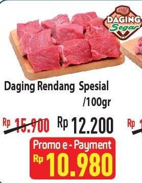 Promo Harga Daging Rendang Sapi Spesial per 100 gr - Hypermart