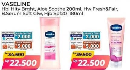 Promo Harga Vaseline Body Lotion 200 ml - Alfamart