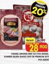 Promo Harga Hanzel Smoked Beef/Sumber Selera Bakso Sapi  - Superindo