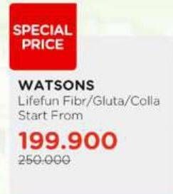 Promo Harga Watsons Lifefun Fibr/Gluta/Colla  - Watsons