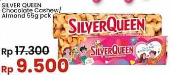 Promo Harga Silver Queen Chocolate Cashew, Almonds 58 gr - Indomaret