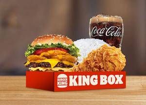 Promo Harga Burger King King Box 3-Cheese Whopper® Jr Regular  - Burger King