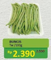 Promo Harga Buncis Tw per 100 gr - Alfamidi